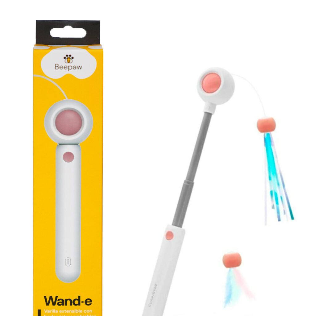 Varita extensible beepaw Wand-e con láser rosa