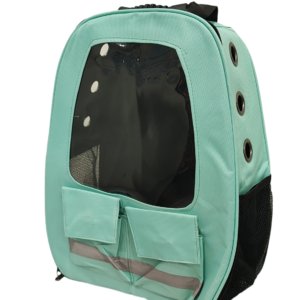 Mochila con visor verde agua